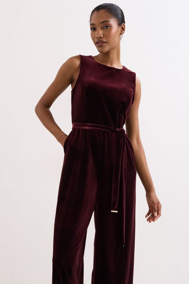 Phase Eight Phase Eight Women's Martha Velvet Jump in Wine - 3