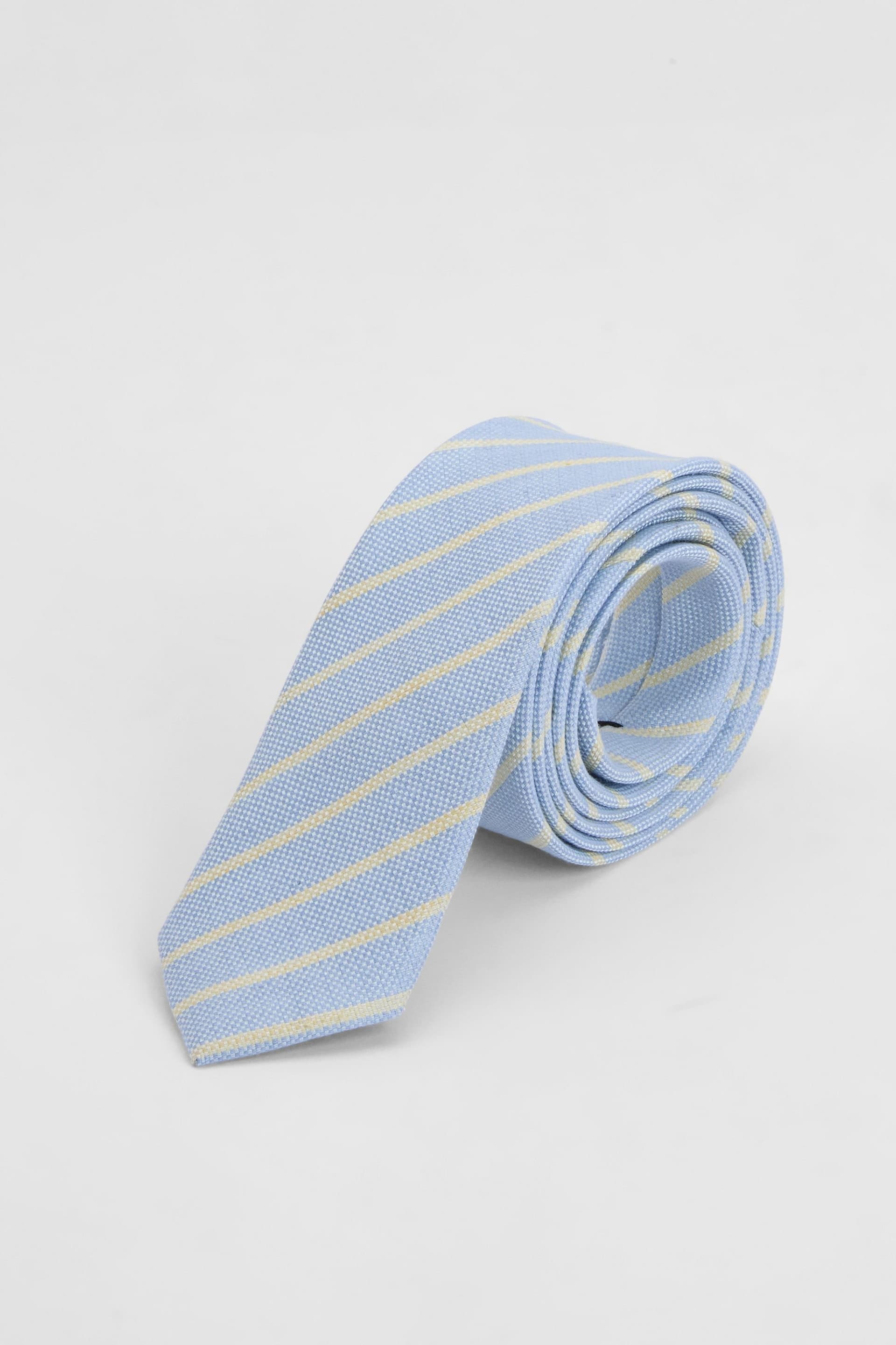 Burton Burton Men's Light Blue Multi Stripe Tie