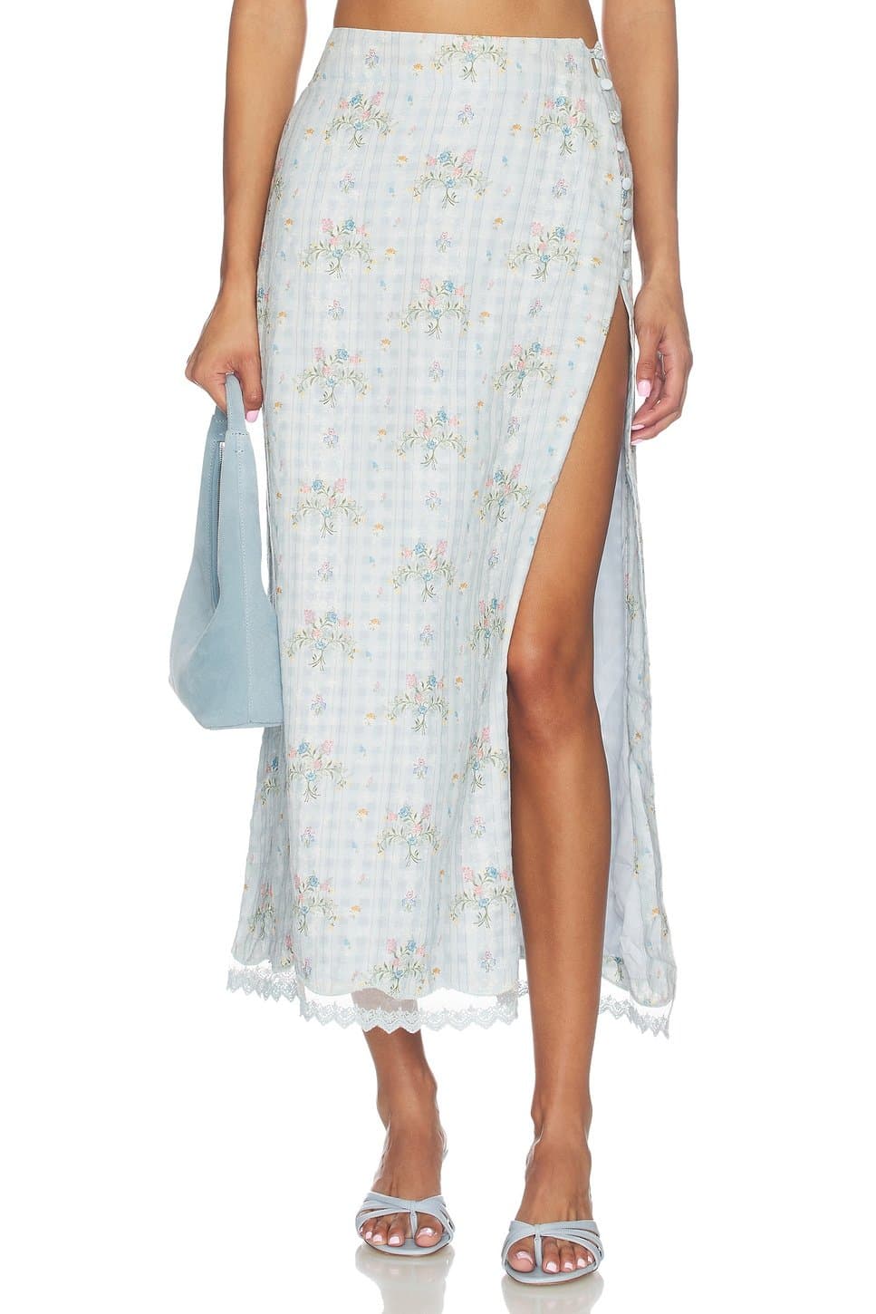 revolve Tove Bleu Skirt