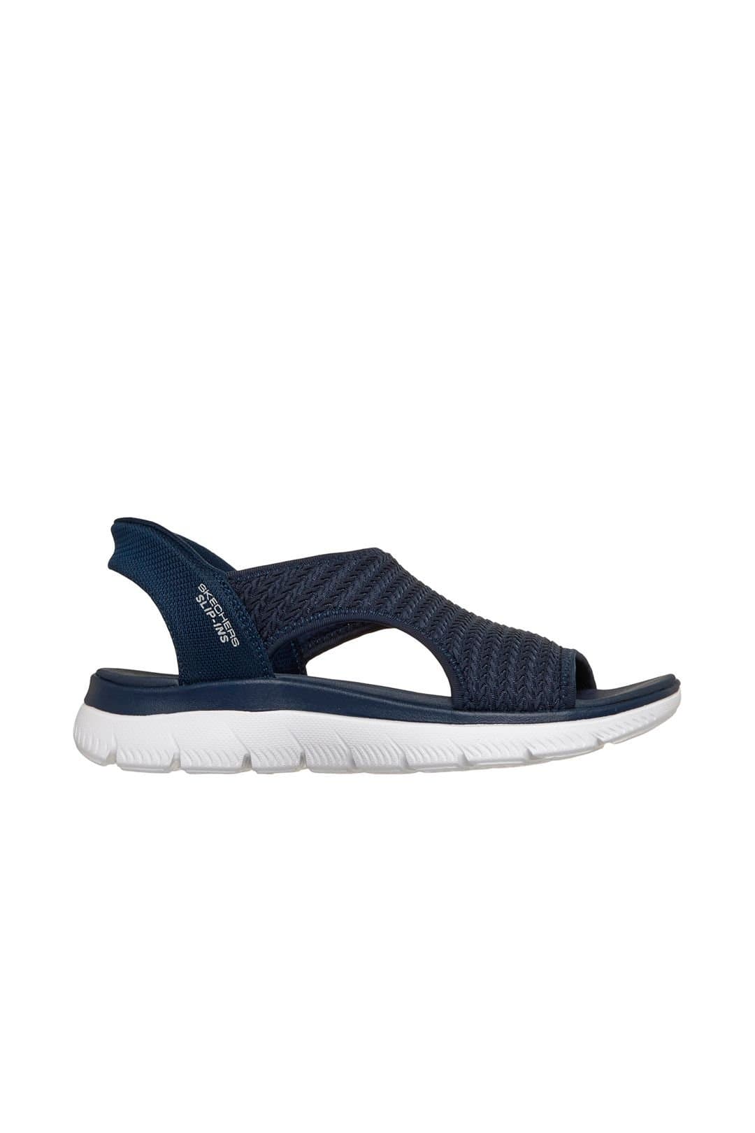 Skechers Skechers Women's Summits Sandal Slip Ins H-Band Textured Knit w/Yoga foam in Navy
