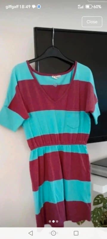 Roxy Ladies size medium roxy vintage dress stripes