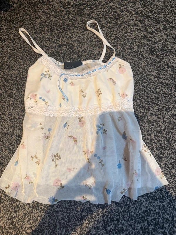ASOS cami lace floral top