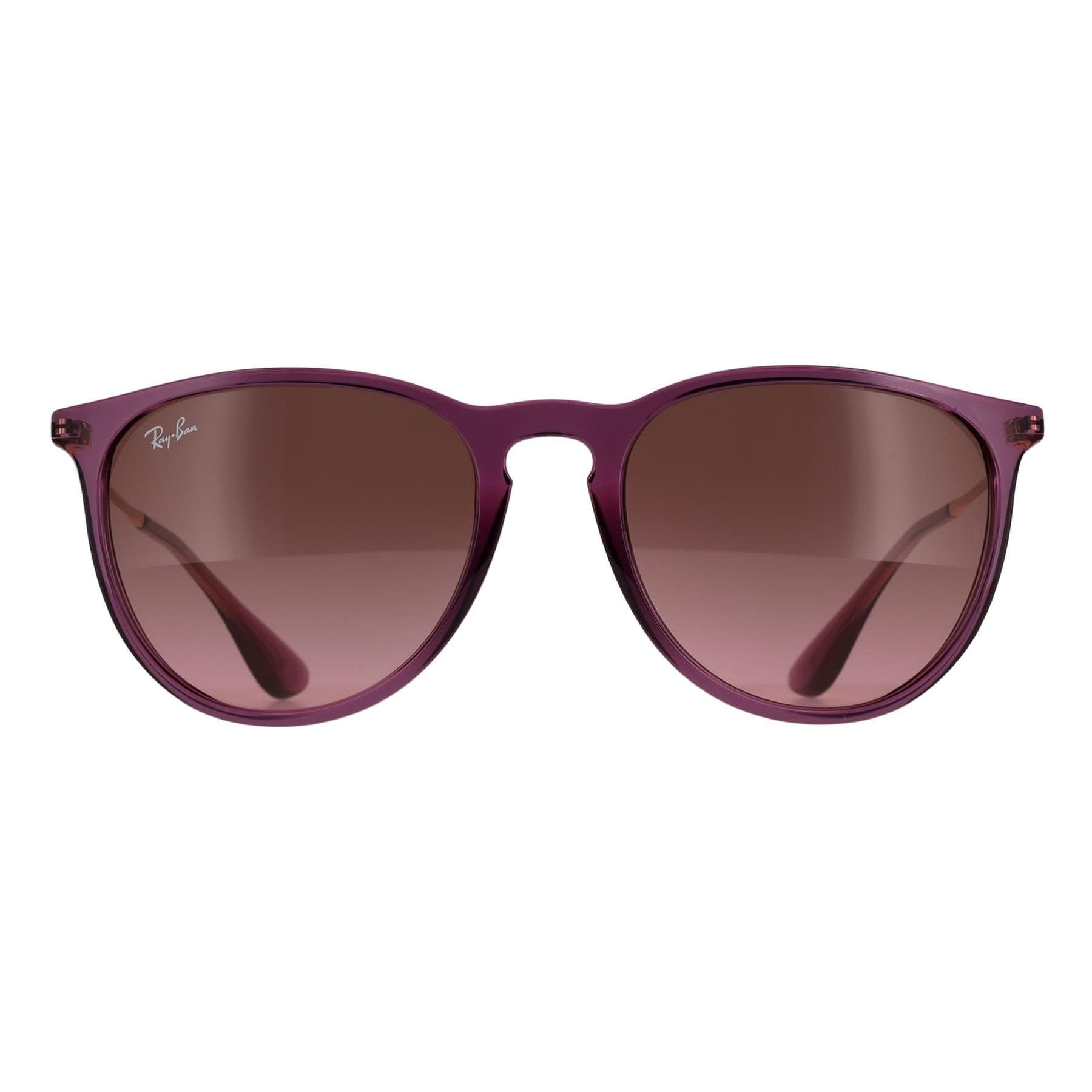 Ray-Ban Ray-Ban Women's Round Transparent Violet Pink Brown Gradient RB4171 Erika in Purple