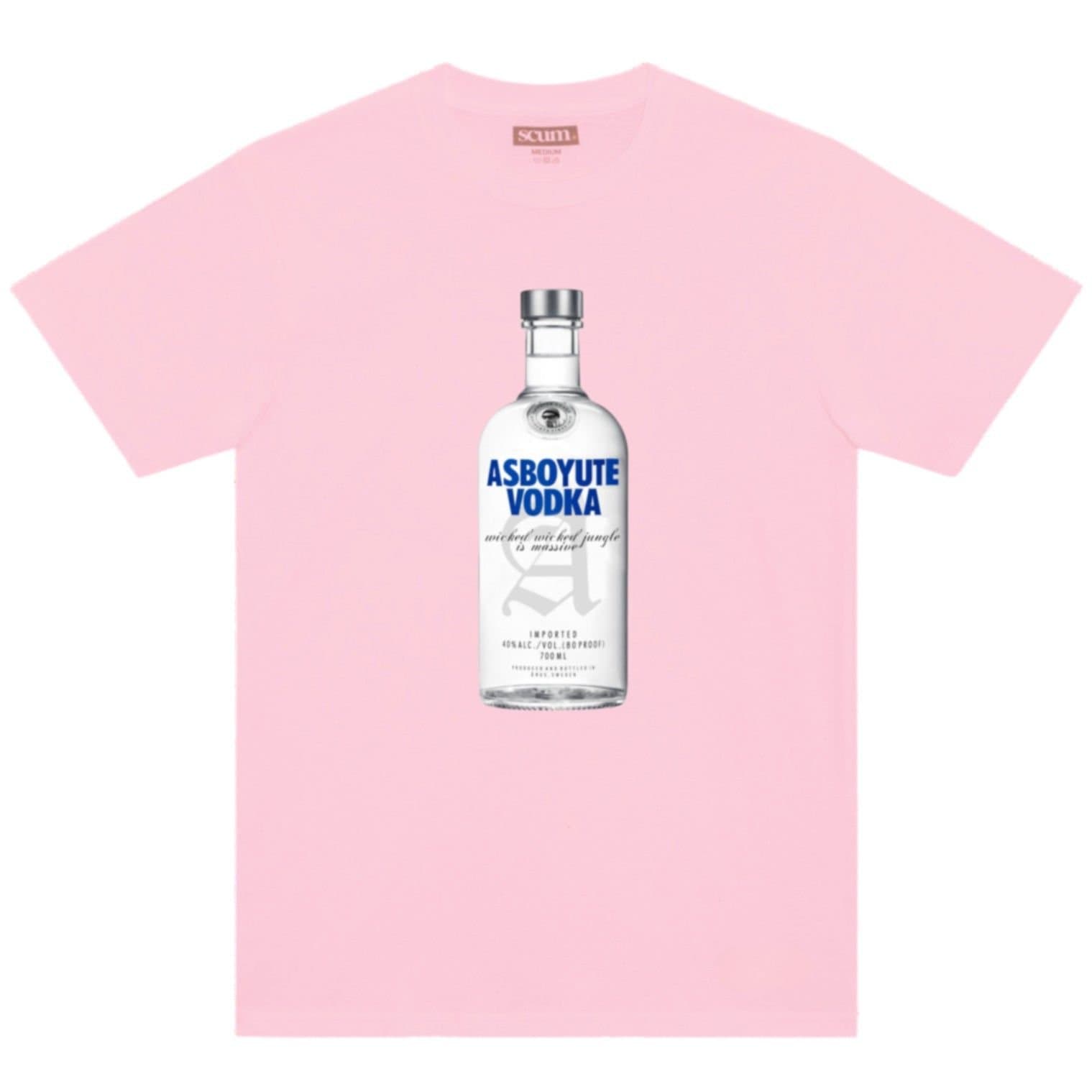 Scum Scum Men's Asbo-Yute Vodka T-Shirt in Pink
