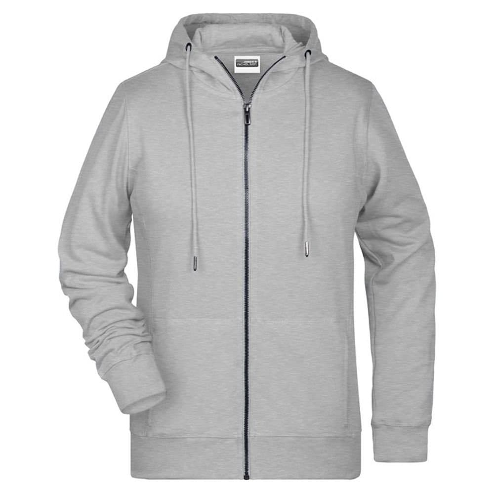 James and Nicholson James and Nicholson Women's Full Zip Hoodie in Grey