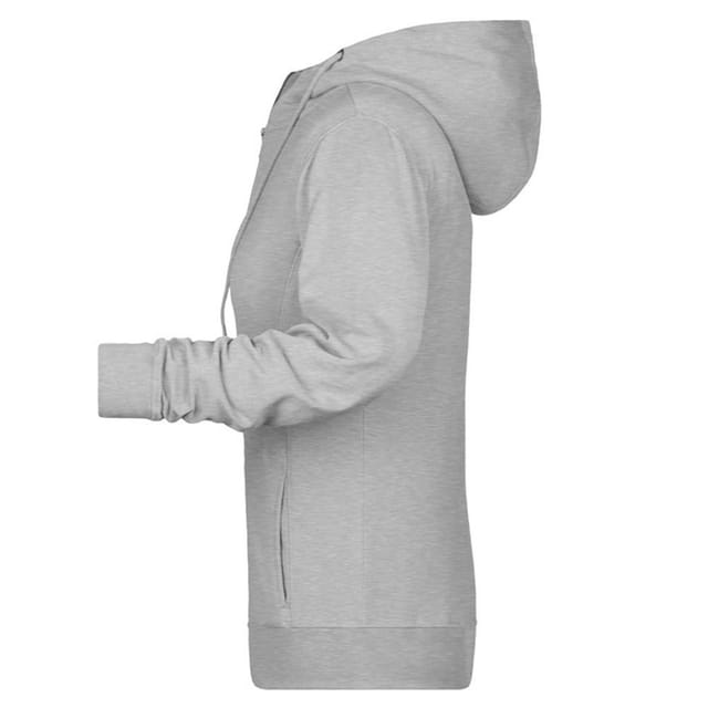 James and Nicholson James and Nicholson Women's Full Zip Hoodie in Grey - 3
