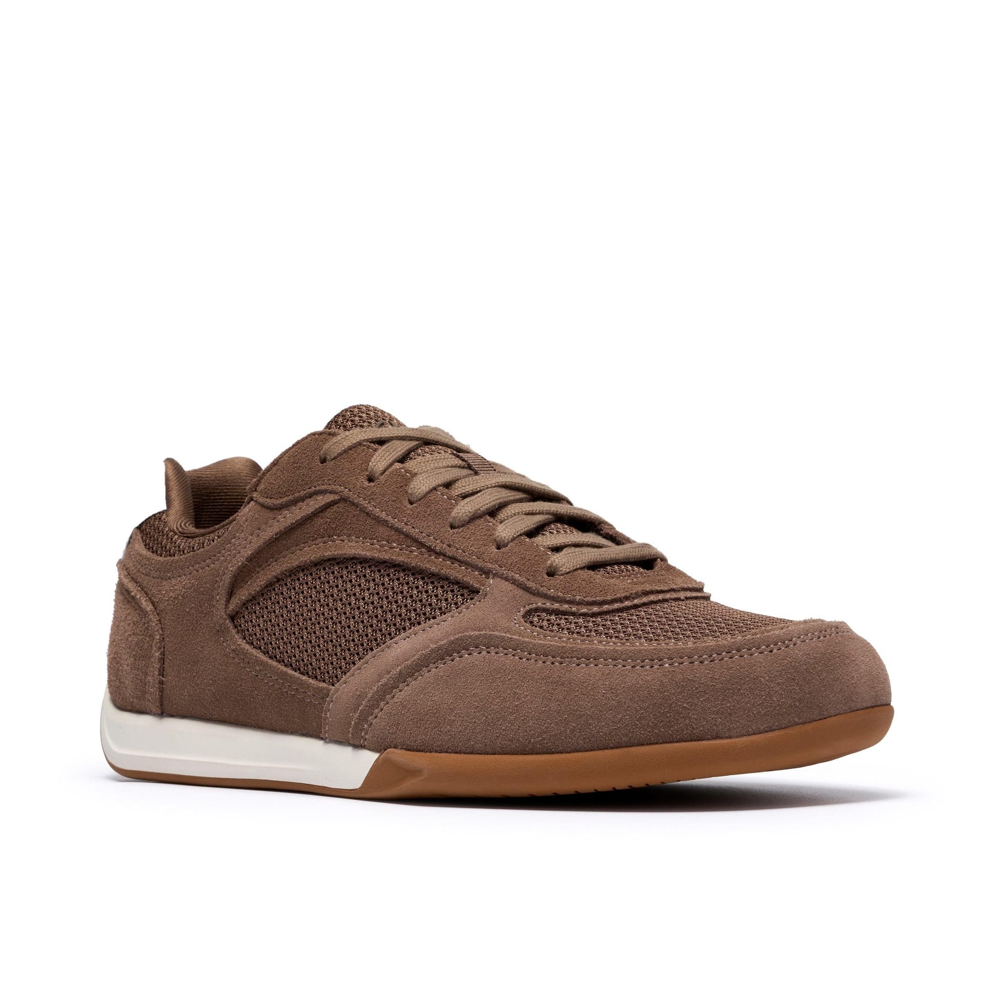 Clarks Clarks Men's Upton Lace Olive Suede Trainers, Lace Up in Brown - 4