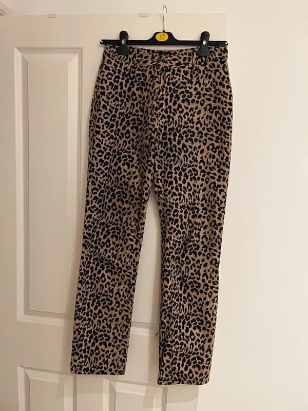 ASOS ASOS Luxe leopard print jeans