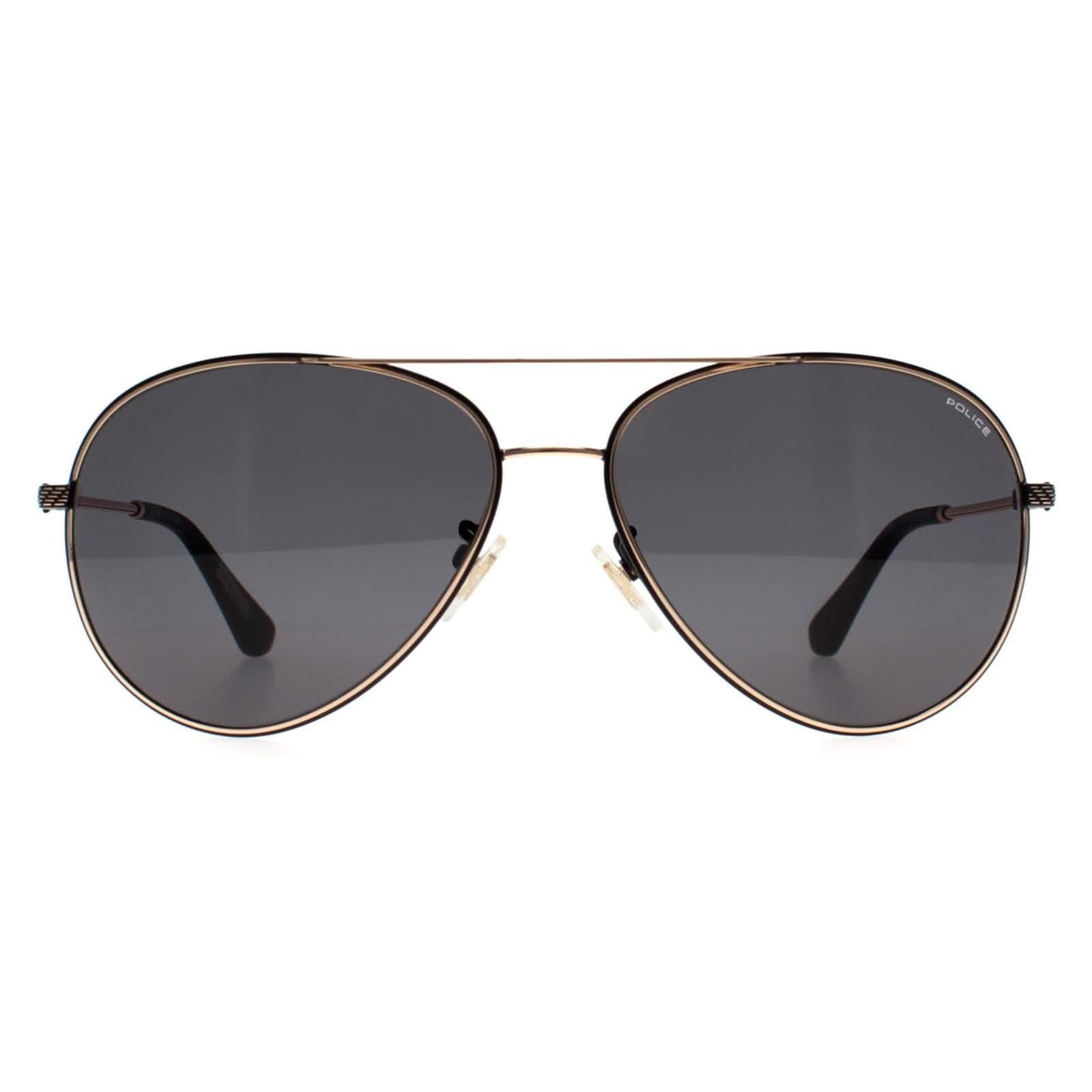 Police Police Men's Aviator Black Rose Gold Grey Green SPLL11 Octane 8