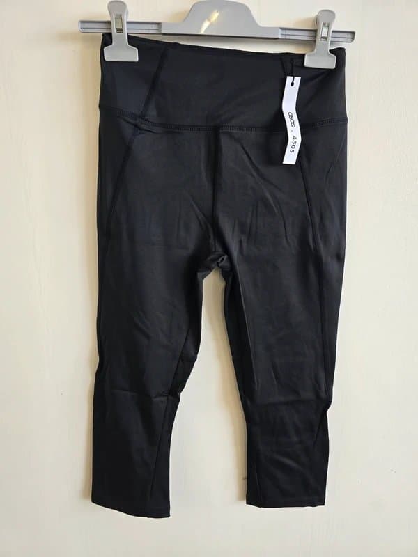 ASOS ASOS 4505 Black Tie Waist Capri Leggings