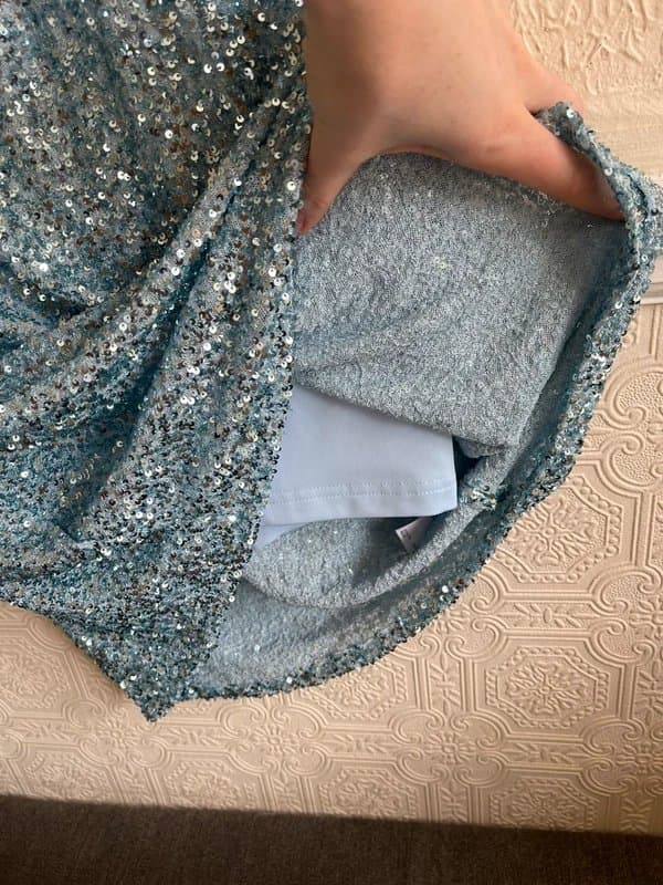 Never Fully Dressed Never fully dressed Ice blue sequin Jem dress size L/XL