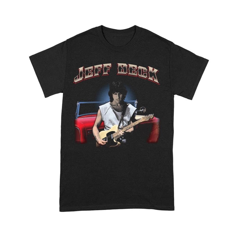 Jeff Beck Jeff Beck Men's Hot Rod Cotton T-Shirt in Black