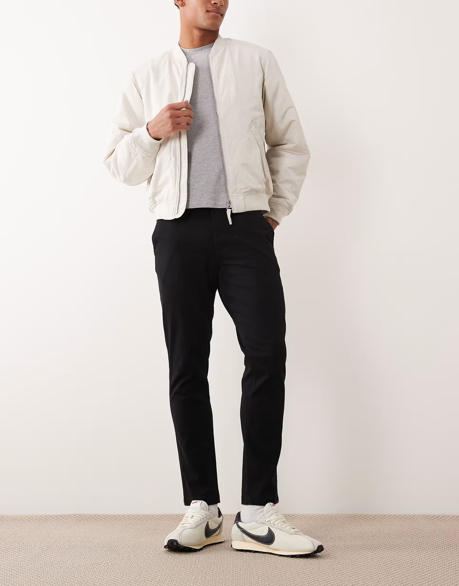 ASOS Jack & Jones Intelligence chinos in slim fit black