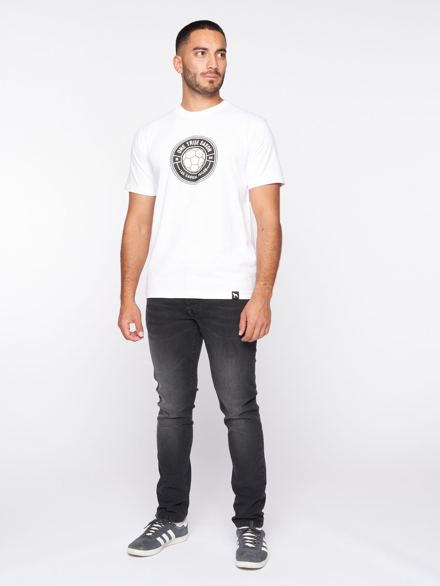 One True Saxon One True Saxon Men's Baller T-Shirt in White - 3