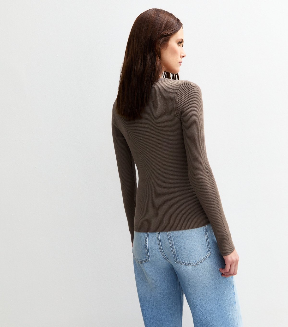 New Look Women's Mink Ribbed Crew Neck Jumper New Look - 4