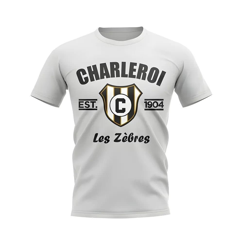 Charleroi Charleroi Men's Mens Established Football T-Shirt in White
