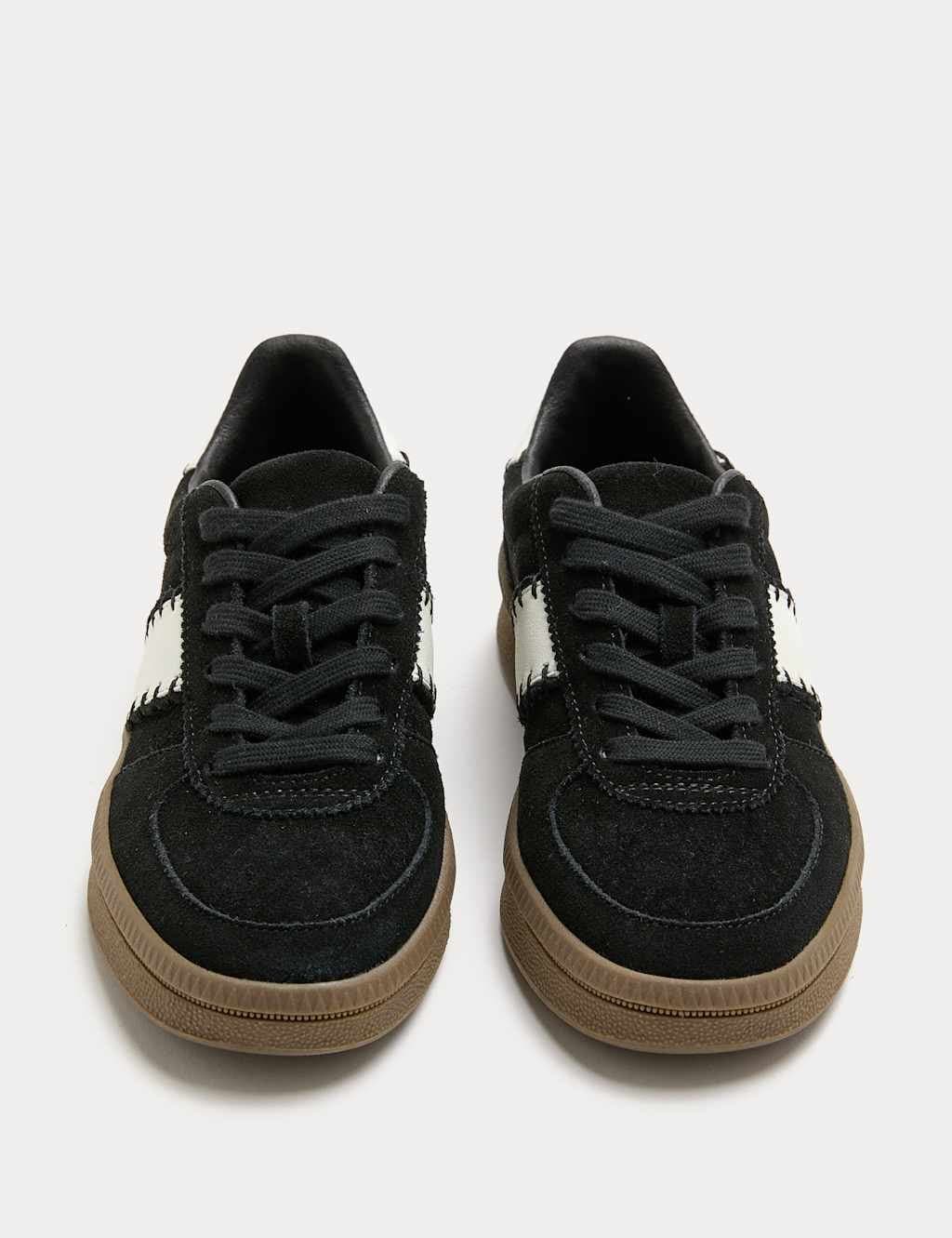 Marks & Spencer M&S Suede Side Detail Platform Trainers Black Mix