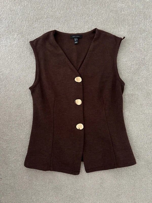 New Look Brown Waistcoat
