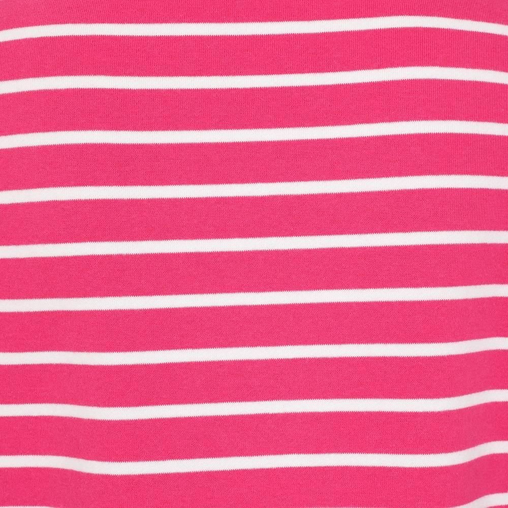 Lazy Jacks Lazy Jacks Women's Striped Roll Neck Sweatshirt in Bright Pink - 4