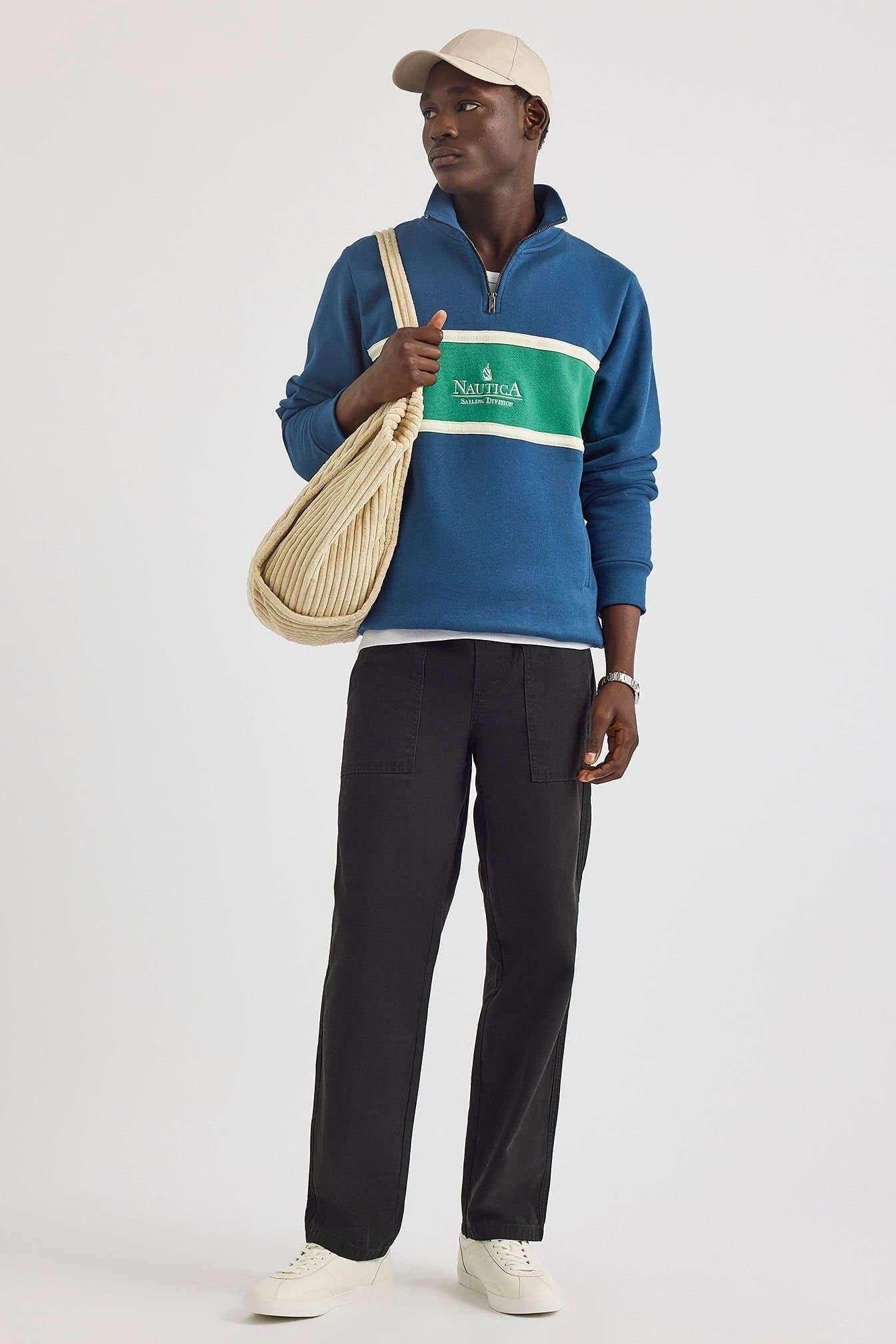 Nautica Nautica Men's Garbo 1/4 Zip in Blue