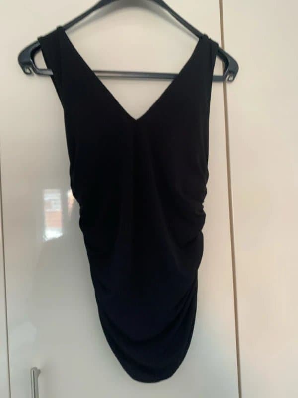 New Look New look size 14 black stretch  ruched top. New