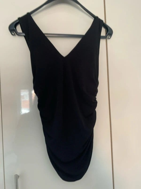 New Look New look size 14 black stretch ruched top. New - 1