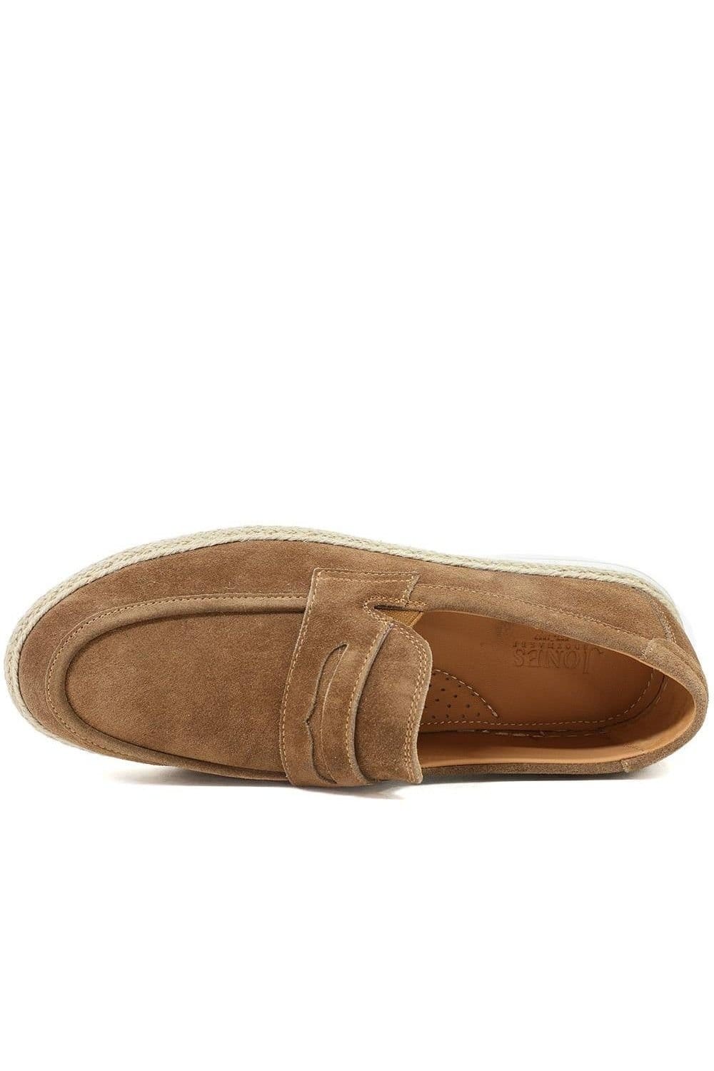 Jones Bootmaker Jones Bootmaker Men's Redhill Leather Casual Slip On Shoes in Tan - 4
