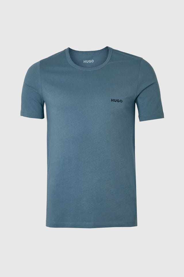 HUGO Hugo Men's T-Shirt RN Triplet P White/Blue/Navy - 2
