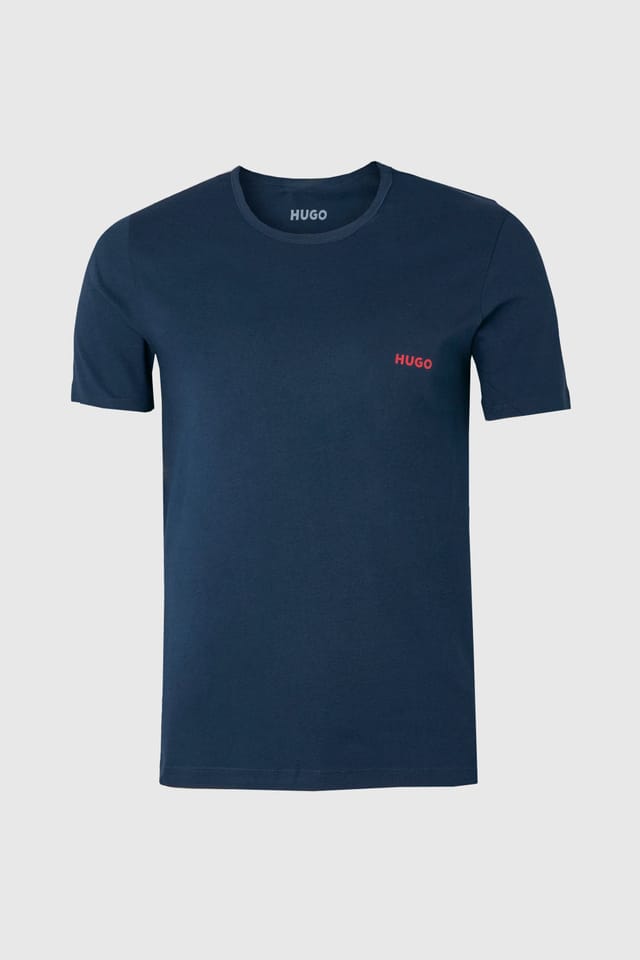 HUGO Hugo Men's T-Shirt RN Triplet P White/Blue/Navy - 3