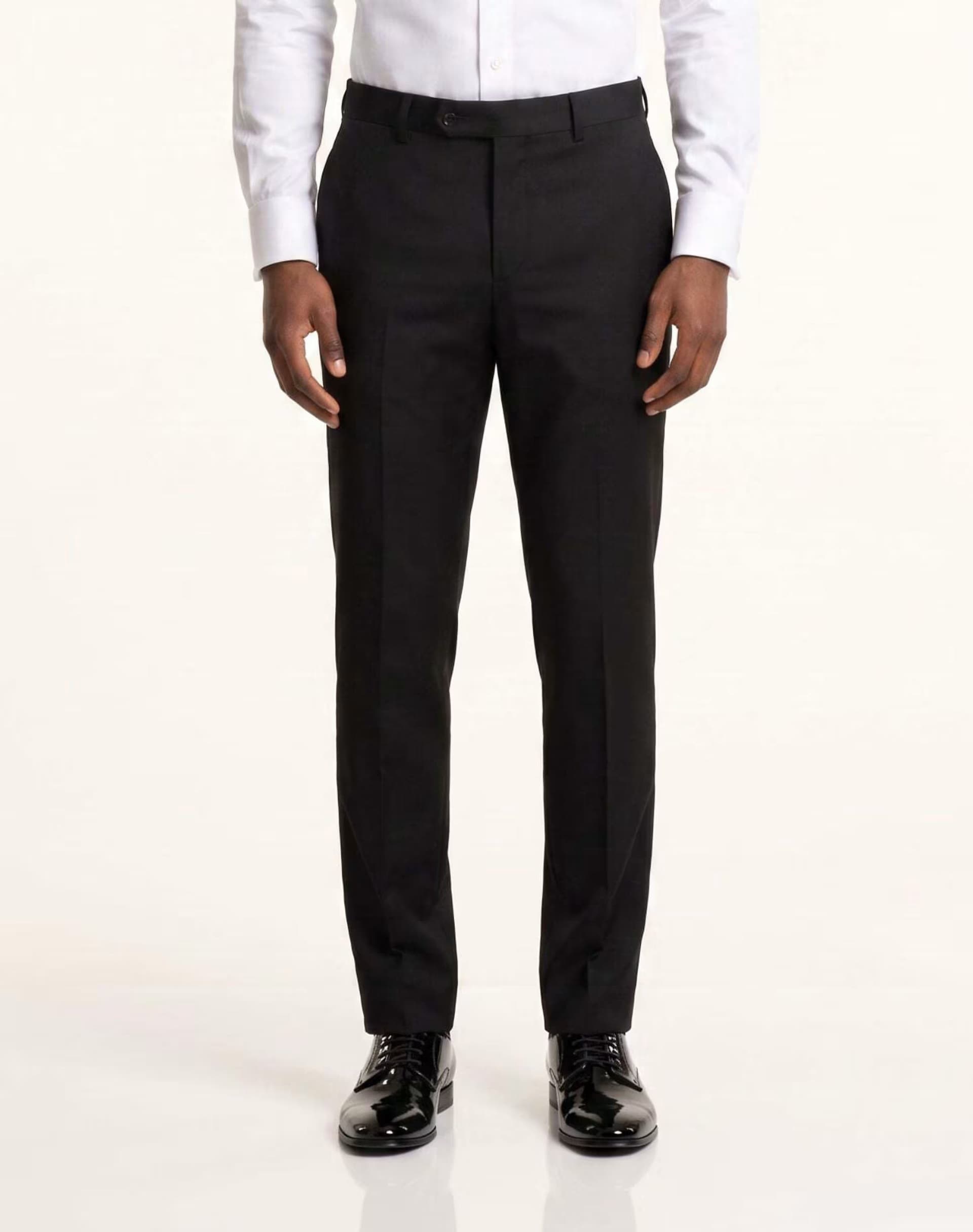 ASOS Harry Brown Raffi tux suit trousers in black in black