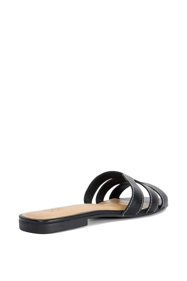 Dune London Dune London Women's 'Larrissa' Leather Sandals in Black - 3
