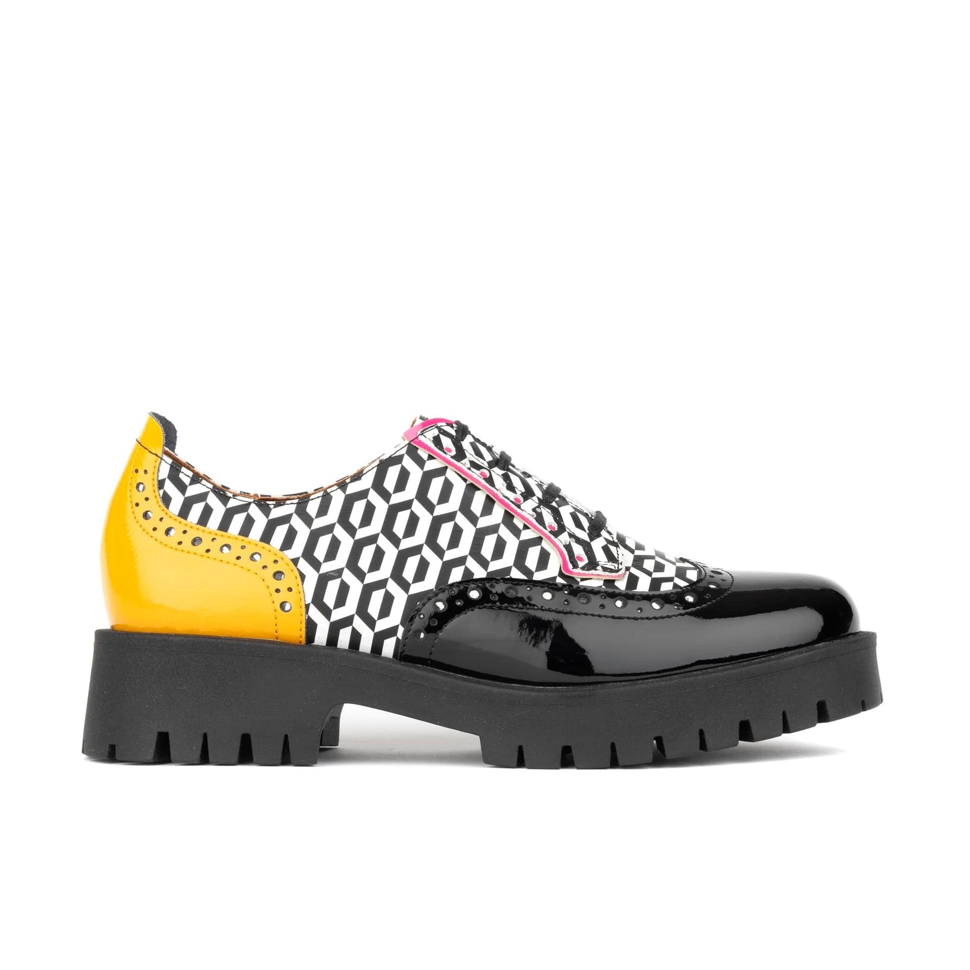 Embassy London Embassy London Women's Artisan - Yellow & Hexa Print