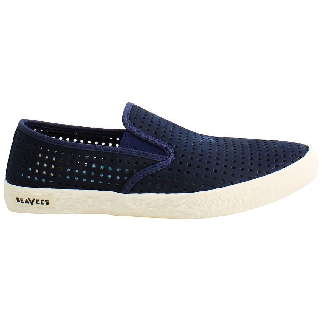 Seavees Seavees Men's Baja Portal Slip-On Blue Nubuck Leather Shoes