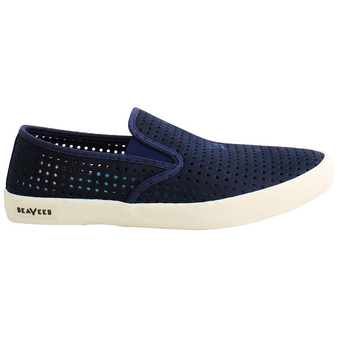Seavees Seavees Men's Baja Portal Slip-On Blue Nubuck Leather Shoes - 2