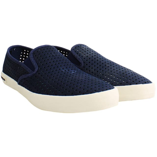 Seavees Seavees Men's Baja Portal Slip-On Blue Nubuck Leather Shoes - 2