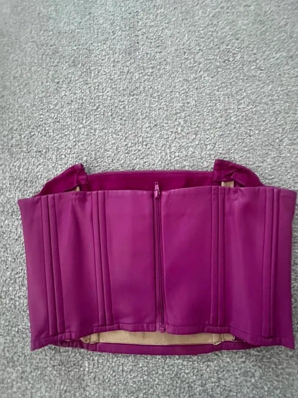 ASOS Faux Leather bandeau top