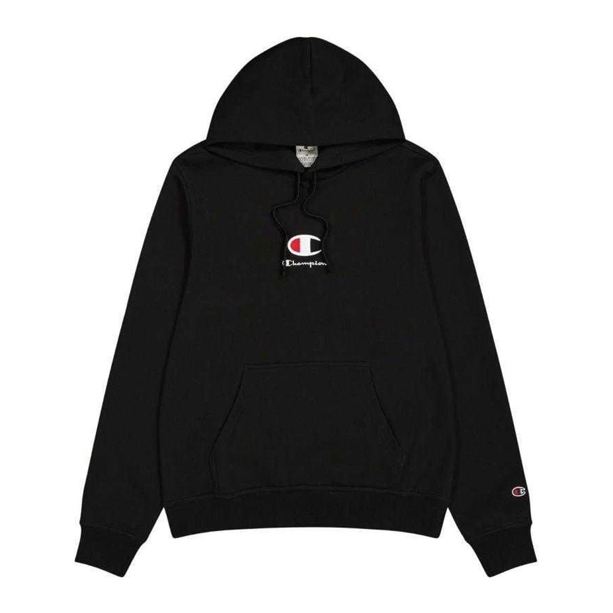 Champion Champion Men's Logo Standard Hoodie in Black