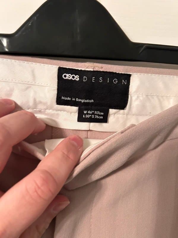 ASOS Asos stone/blush formal trousers