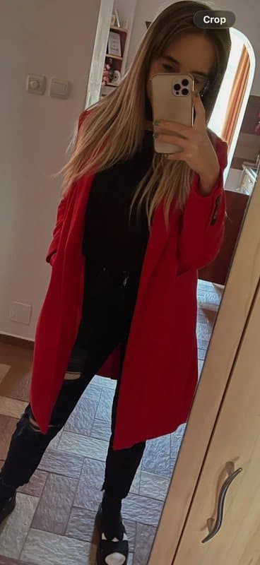 Primark Red longline coat- Primark