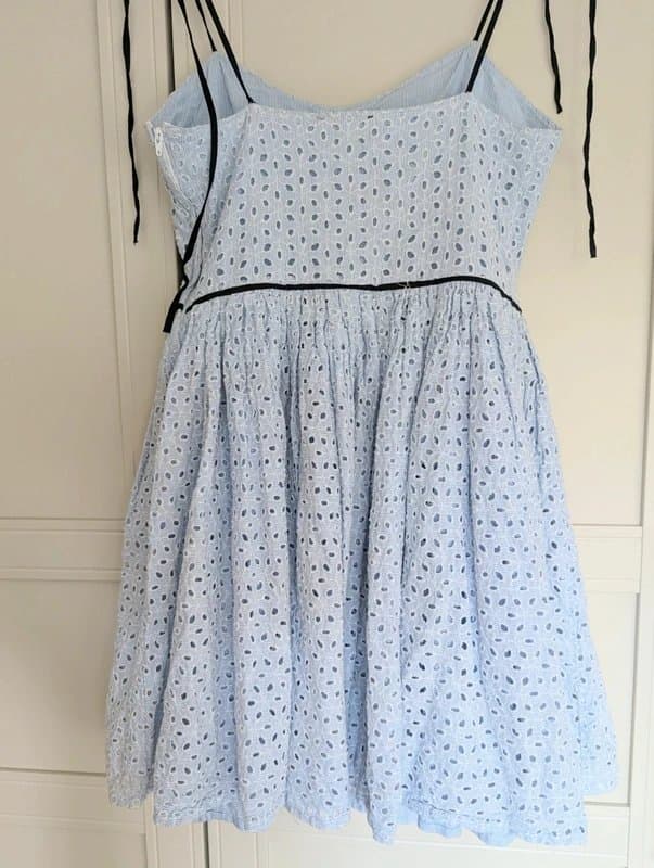 Topshop Rare Kate Moss for Topshop Blue 50's Summer Dress UK 10