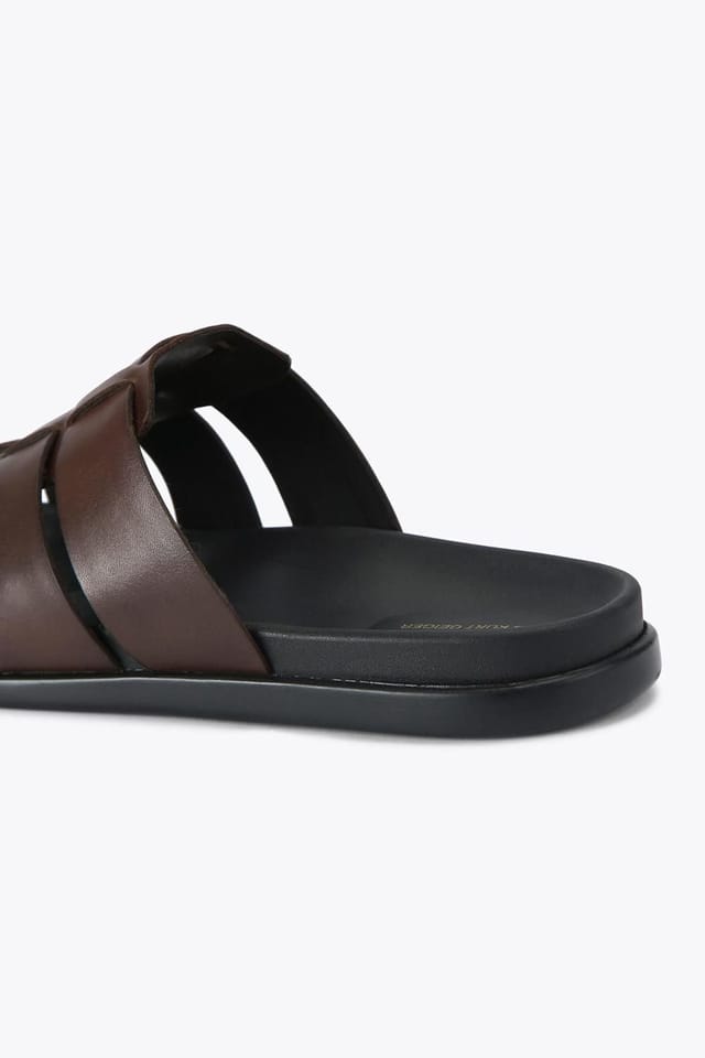 KG Kurt Geiger KG Kurt Geiger Men's 'Naples' Leather Sandals in Brown - 3