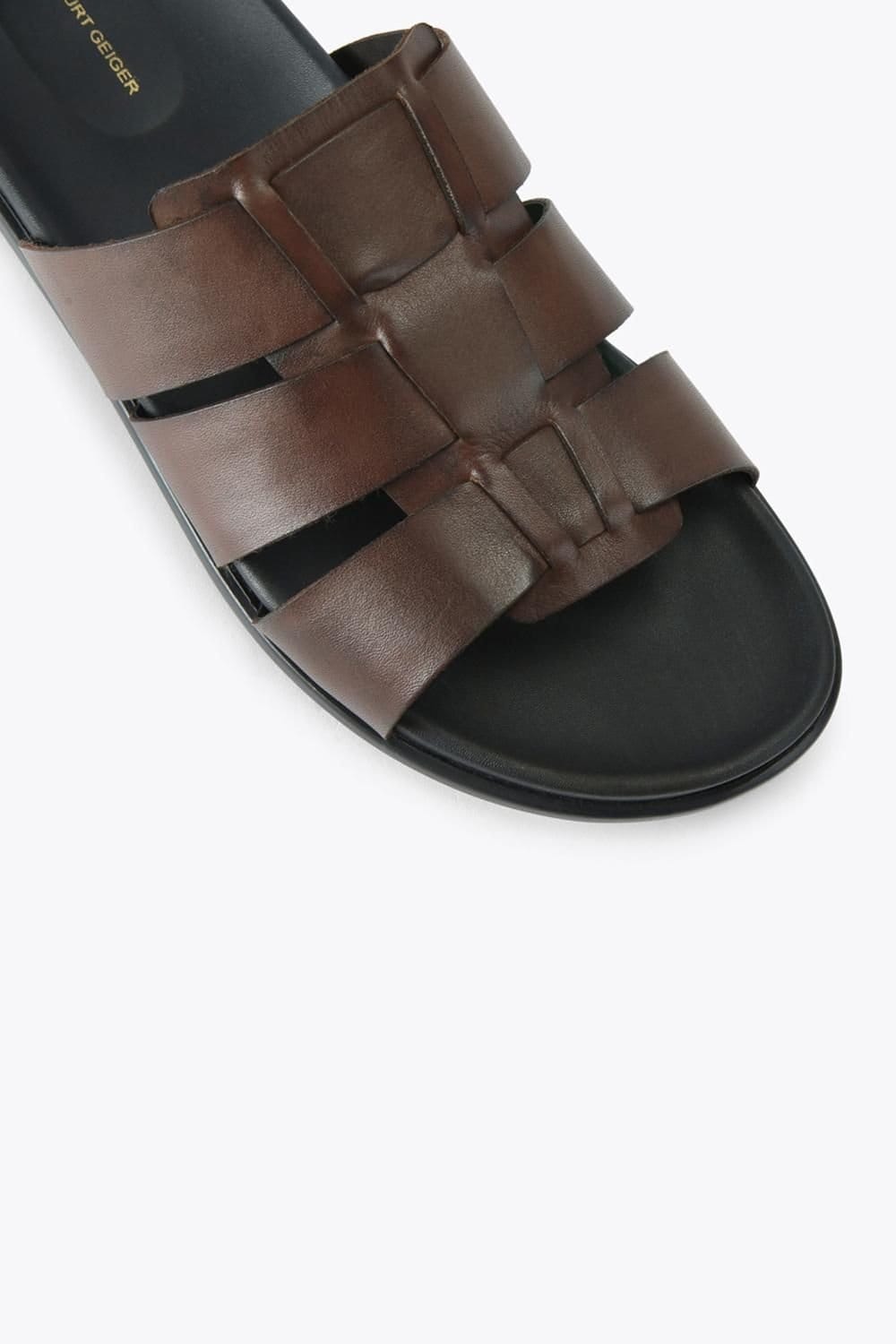 KG Kurt Geiger KG Kurt Geiger Men's 'Naples' Leather Sandals in Brown - 4