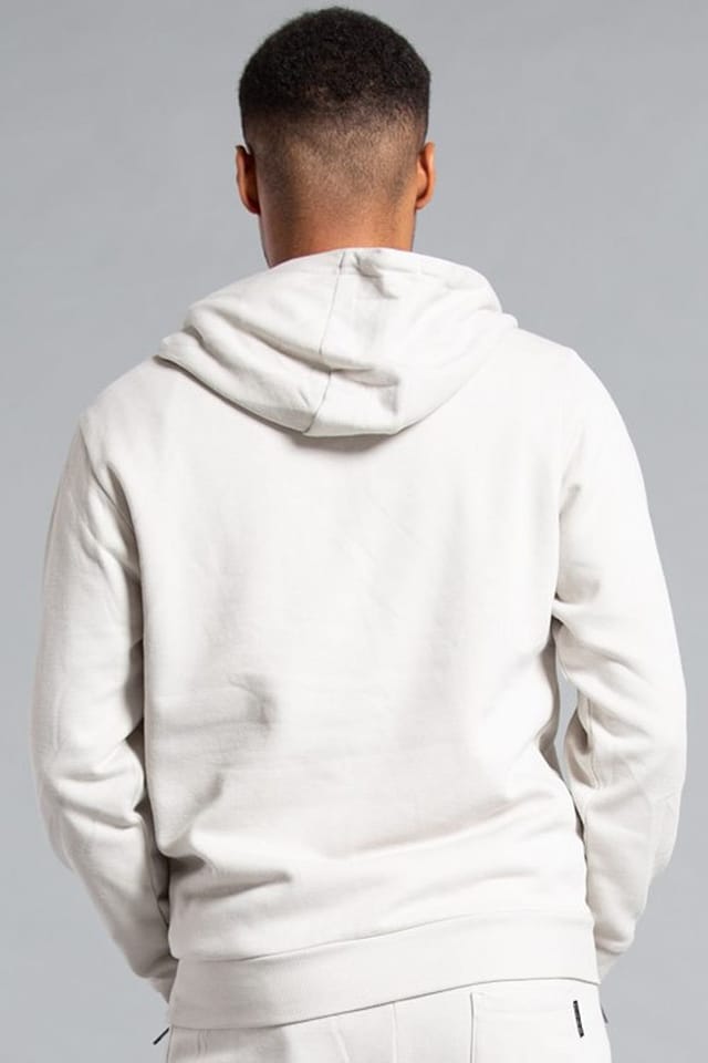 Tokyo Laundry Tokyo Laundry Men's Cotton Blend Hoody with Neck Zip Fastening in Light Grey - 2