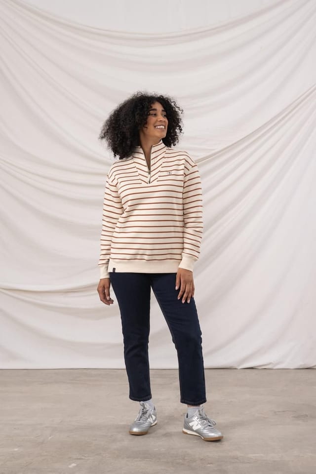 Lighthouse Clothing Lighthouse Clothing Women's Coral Cotton Rich Brushed Jersey in Nude - 2