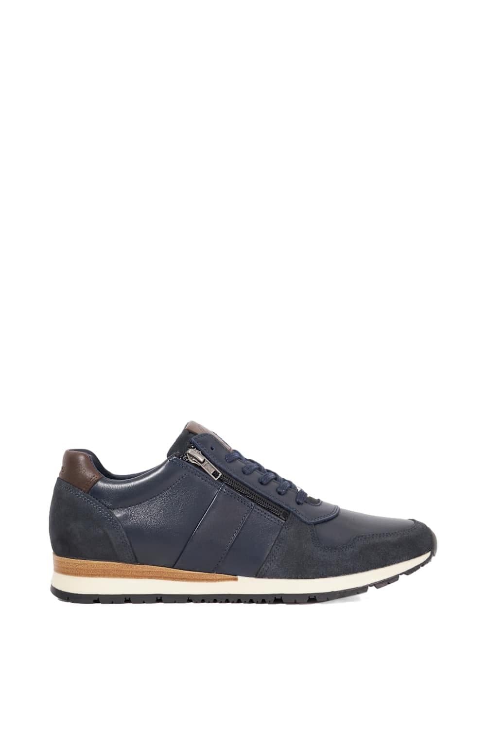 Dune London Dune London Men's 'Thame' Leather Trainers in Blue