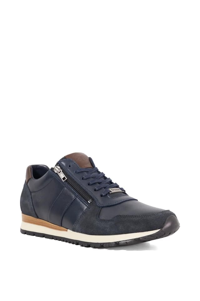 Dune London Dune London Men's 'Thame' Leather Trainers in Blue - 2