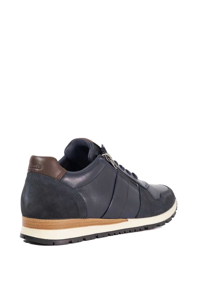 Dune London Dune London Men's 'Thame' Leather Trainers in Blue - 3