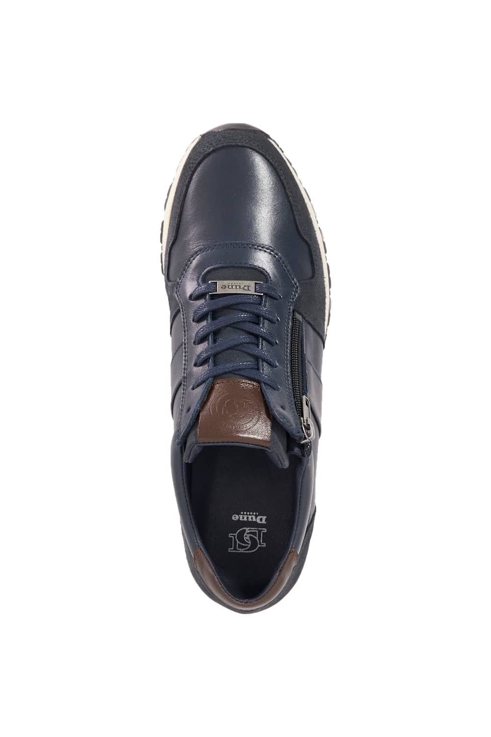 Dune London Dune London Men's 'Thame' Leather Trainers in Blue - 4