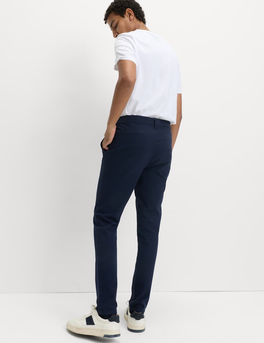 Marks & Spencer M&S The Ultimate Skinny Fit Stretch Chinos Navy - 2