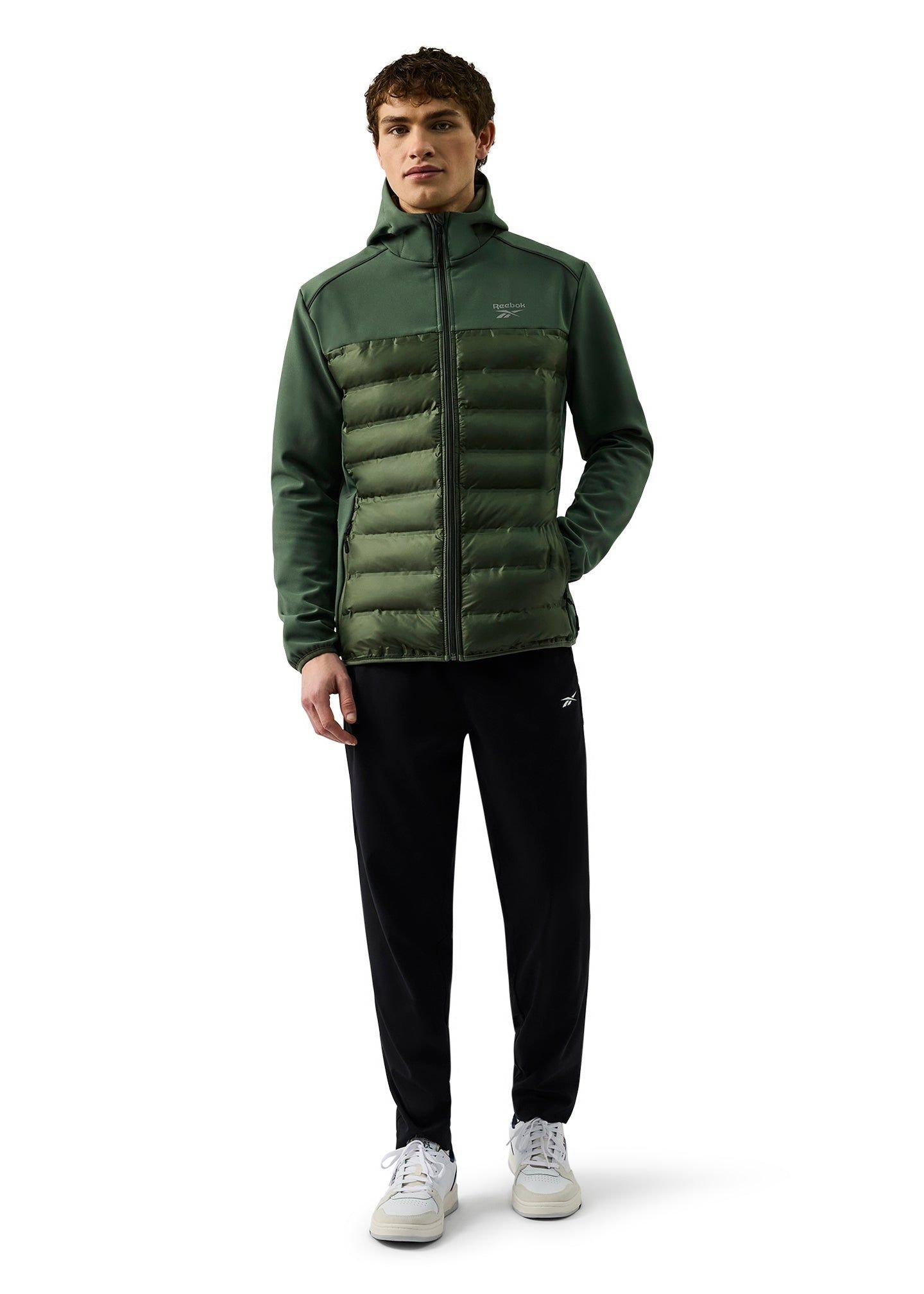 Reebok Reebok Men's Heywood Hybrid Jacket in Bottle Green - 3